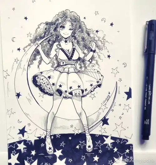 插画师笔下的针管笔动漫女孩,每一张都很吸睛,太美了