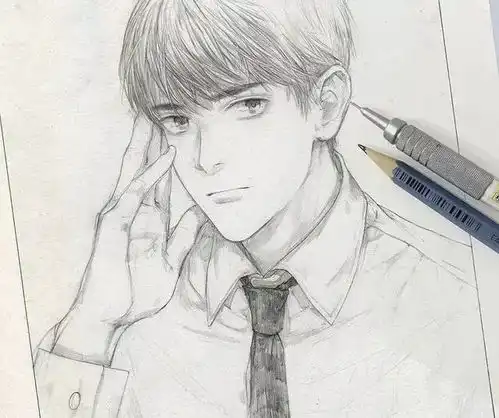 动漫手绘这样画小哥哥小姐姐真好看超爱这个画风