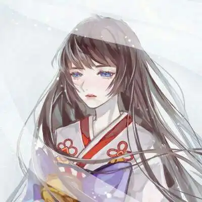 动漫头像女生唯美长发不饮烈喉酒不等不归人
