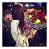 素描动漫女孩黑白背影微信头像图片大全