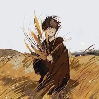 高级意境的二次元卡通可爱的男头恰巧最没安全感的人最会给人安全感