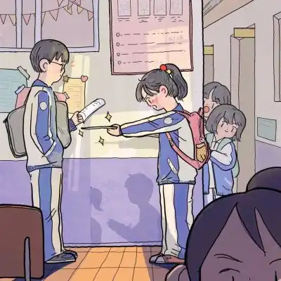 高中少女图鉴像极了当初的我卡通动漫头像我要个性网
