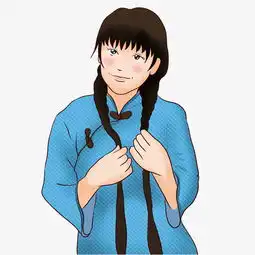 民国风少女卡通插画图片素材其他格式下载动漫人物大全