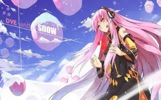 动漫的女生戴耳机在听音乐的意境唯美