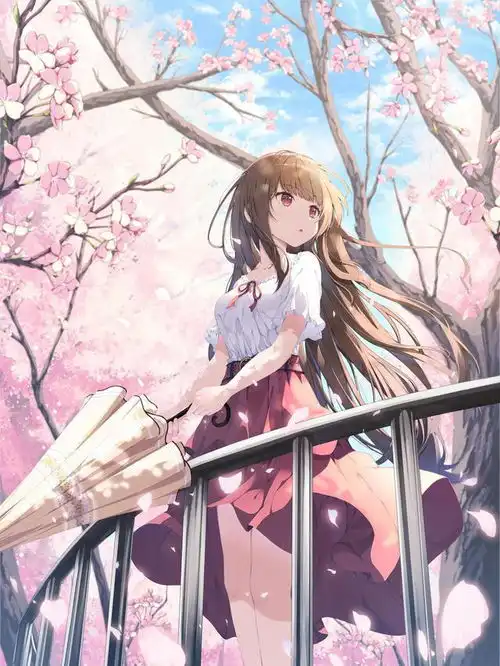 春风樱花少女丨二次元动漫人物超清壁纸特集分享二第77期