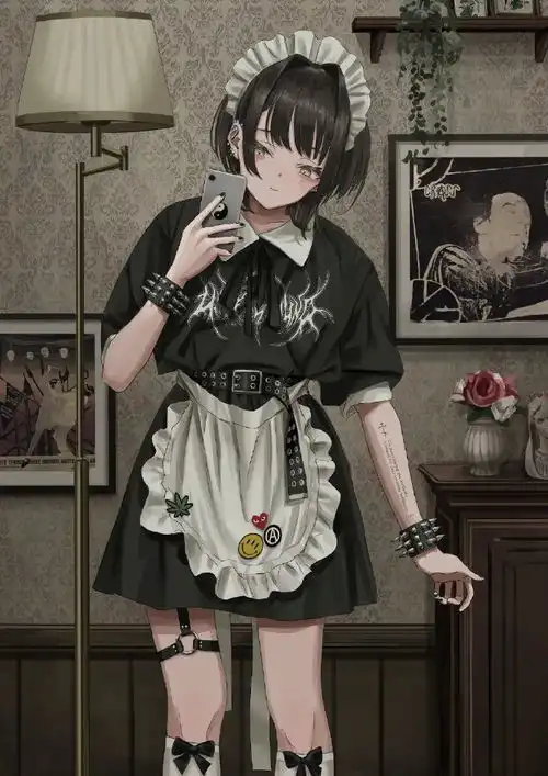 喜欢这样的女孩暗黑系画风真是好嗑啊