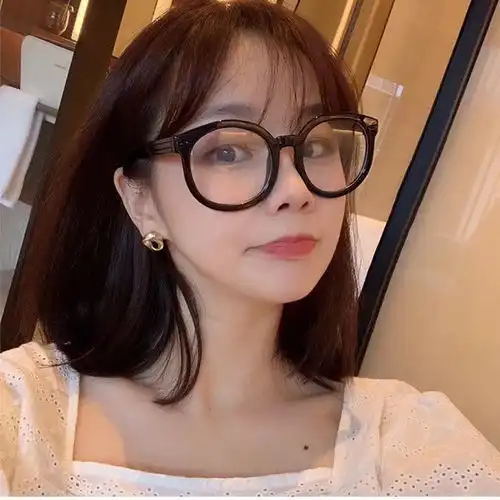 眼镜近视男女有度数可搭配超大黑框赵路思同款潮流霸气显瘦显脸小