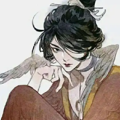 手绘唯美动漫头像女生一个人的一往情深