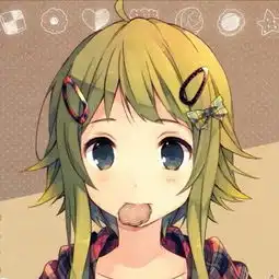 动漫女头半身头像吃货萌系格子堆糖,美好生活研究所
