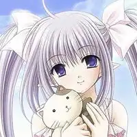 淡紫色头发淡紫色眼睛动漫少女qq头像