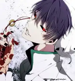 比较酷,冷,带血的,侧面的动漫人物头像