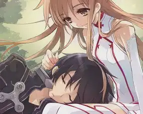 那个动漫的女主穿白色衣服里面穿红色短裙拿把细剑,男主角穿黑色衣服