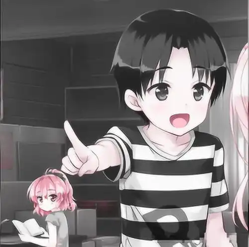 超火双人动漫情侣头像我像个拾荒者,到处收集着有关你的信息