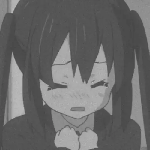 丧系动漫女头黑白微丧女生头像