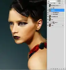 ps打造淡蓝时尚特写妆容