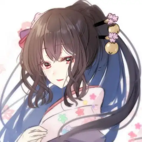 甜美动漫女生头像相遇恰似柳暗花明,如梦初醒是皆是你