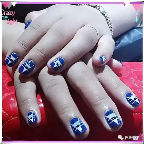 巴氏美甲精选美图回放蓝色系列