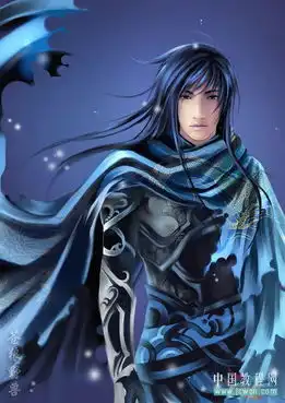 photoshop教程配合数位板绘制蓝色幻梦美男漫画