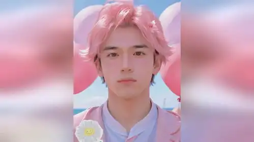 粉色系帅哥手机壁纸ai绘画男生壁纸
