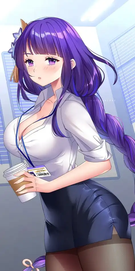 职场动漫美少女动漫插画小姐姐
