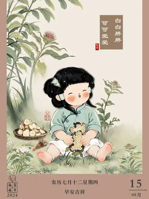 早安吉祥白白胖胖,可可爱爱