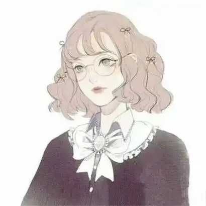 二次元呆萌卡通头像,全部是手绘系的女孩子