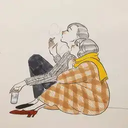 这对情侣的大尺度情趣漫画,看了一张脸就红了......