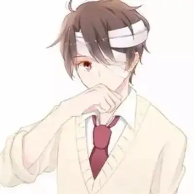 动漫男生头像把孤独藏进耳机,用琴声代替星云
