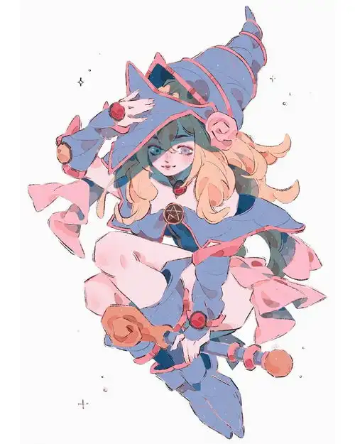 甜腻腻的润系少女,看着看着就融化在色块里
