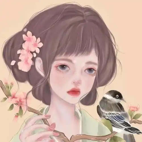 病娇系微丧动漫女生头像