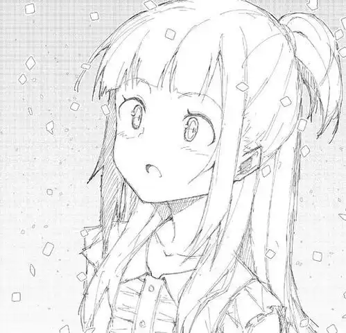 线稿素材超可爱的动漫美少女线稿,临摹必备码住