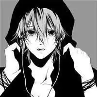 动漫冷酷帅哥黑白色