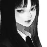 诡异黑白女生头像微信头像图片大全