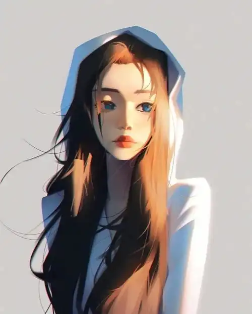 漫画风系列女生头像3