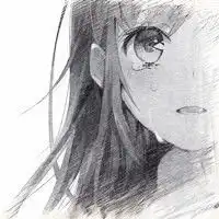 卡通人物素描图片女生