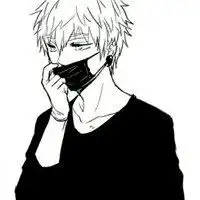 黑白动漫男生戴口罩头像微信头像图片大全