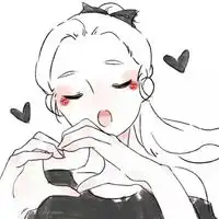 简约动漫头像女生青春黑白简约的动漫女头