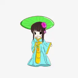 春季生机害羞清纯卡通少女插图图片素材其他格式下载动漫人物大全