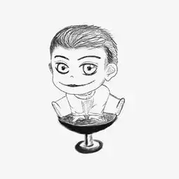 儿童节黑白线条手绘卡通人物图片素材其他格式下载动漫人物大全