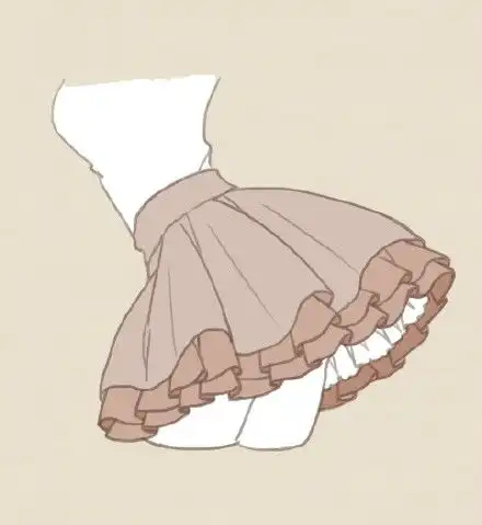 裙摆画法
