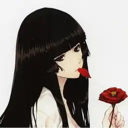 动漫黑发女主眼睛黑色的图片10几张