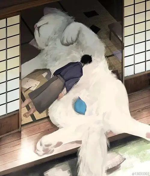 治愈而阴暗,孤独且温柔巨大生物插画师久保