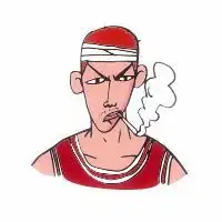 动漫男抽烟图片头像