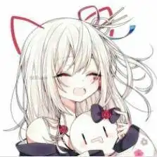 紫发蓝瞳和白发红瞳少女