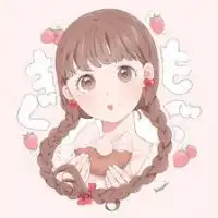 鹿沫卡通动漫女头粉系
