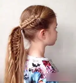 小女孩鱼骨辫的编法,好看得不要不要的