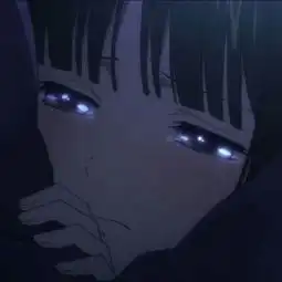 黑暗冷酷动漫情侣头像一左一右扎女孩的小辫子
