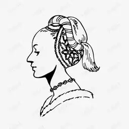 线描戴头巾女人头像素材图片免费下载高清png千库网图片编号9173977