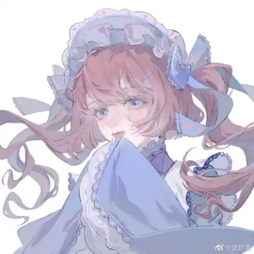 手绘梦幻动漫女生头像
