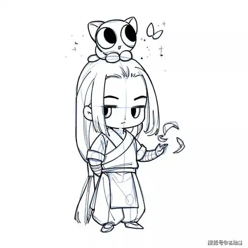 q版动漫人物的画法